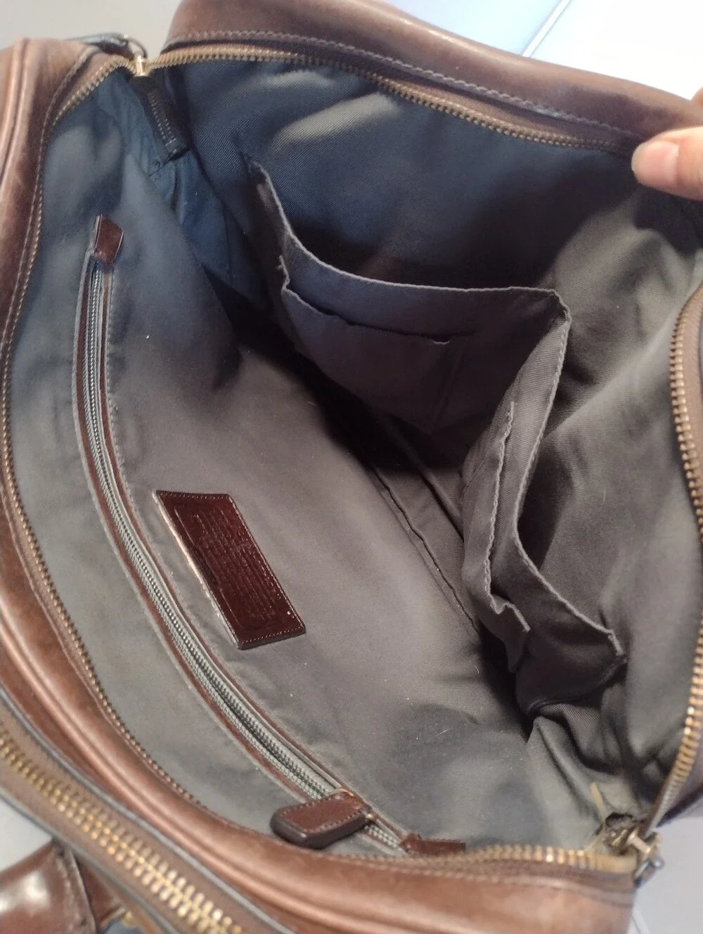 Coach 70777 Bleecker Brown Leather Commuter Briefcase Messenger Laptop Bag